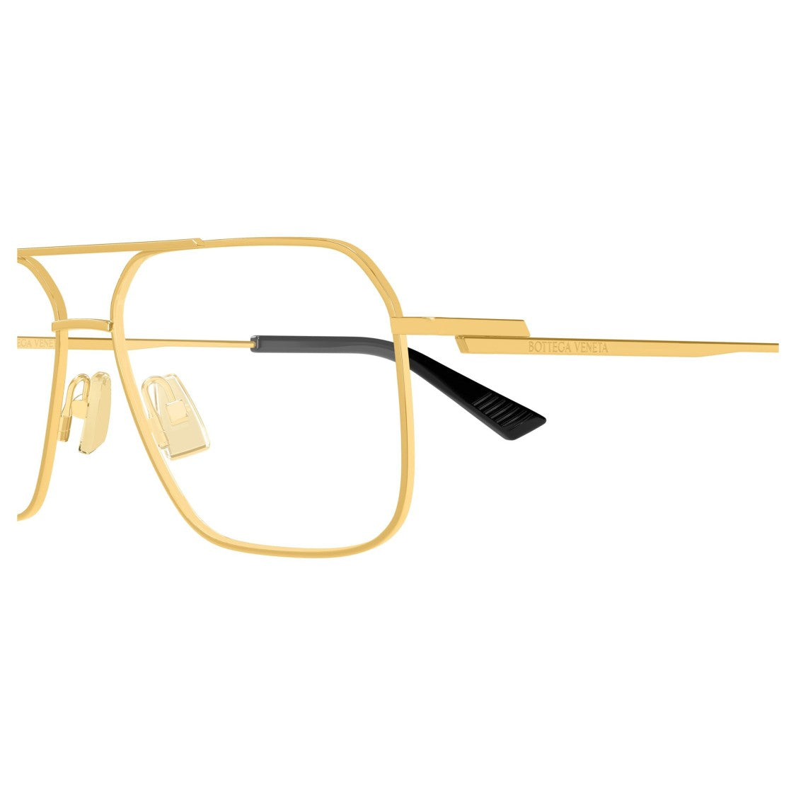 Bottega Veneta Bv1384o Gold-Finish Metal Frame Sunglasses