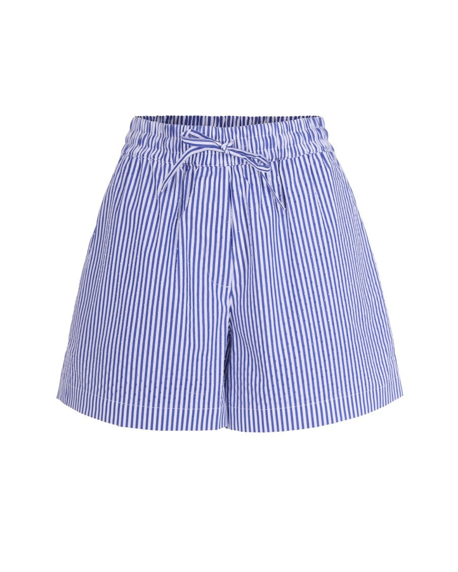 P.A.R.O.S.H. Pinstriped Shorts With Rhinestones