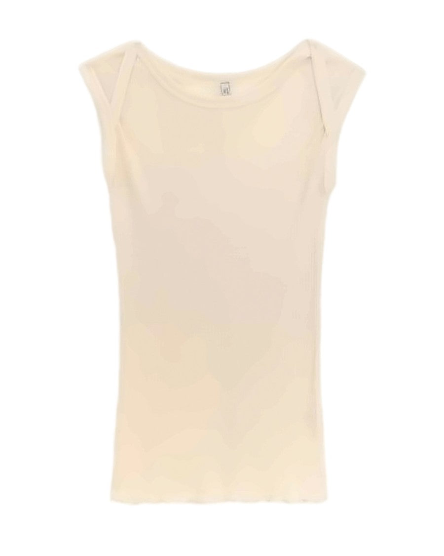 Baserange Ribbed Wool Sleeveless Top
