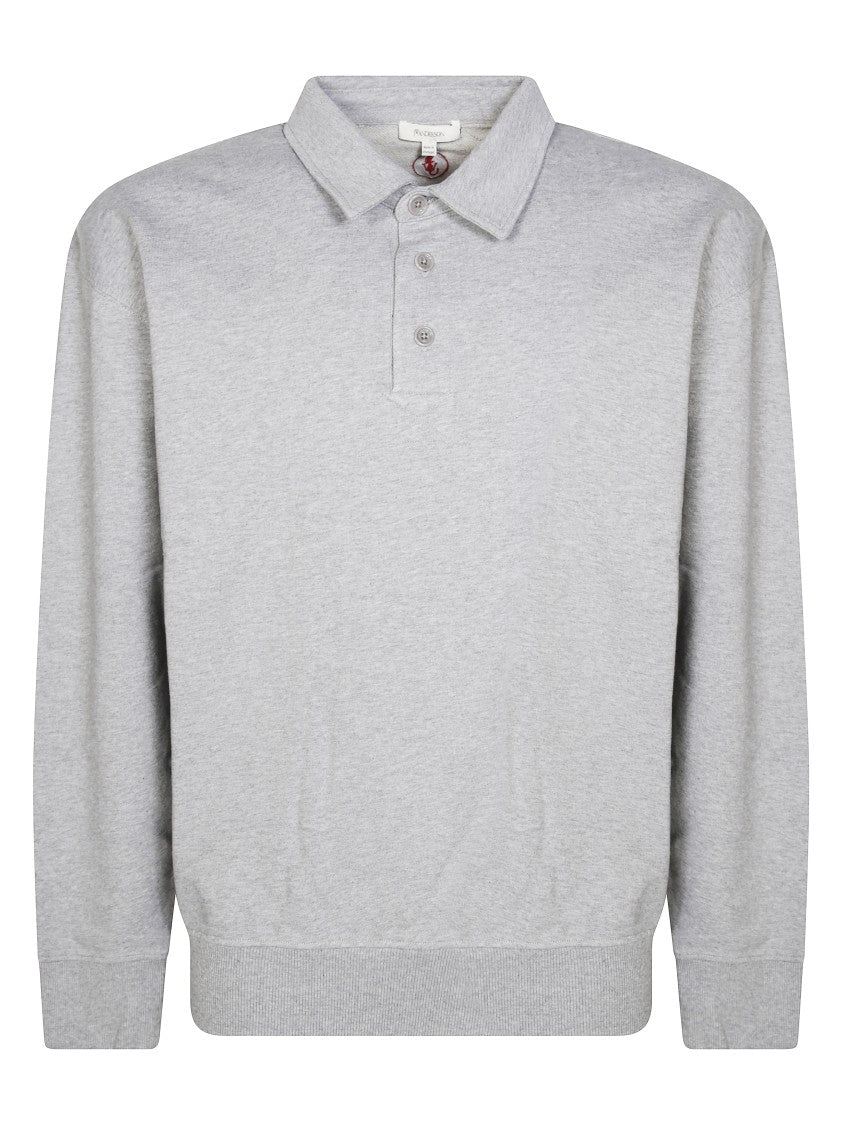 J. W. Anderson Light Grey Rugby Polo