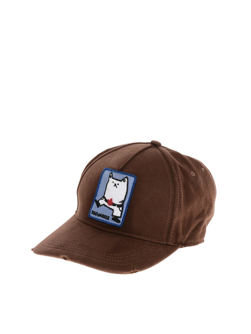 Dsquared2 Embroidered Logo Patch Baseball Cap