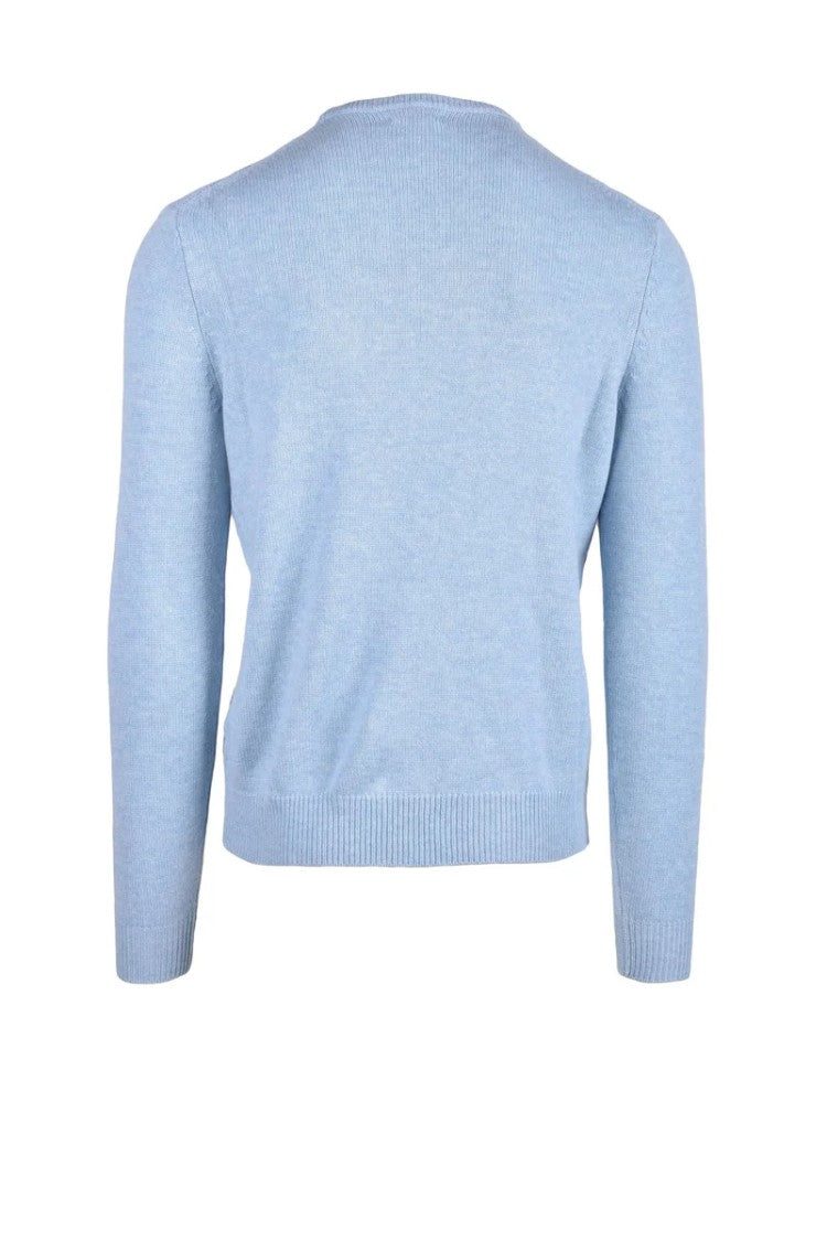 Malo Optimum Wool Cashmere Sweater - Light Blue
