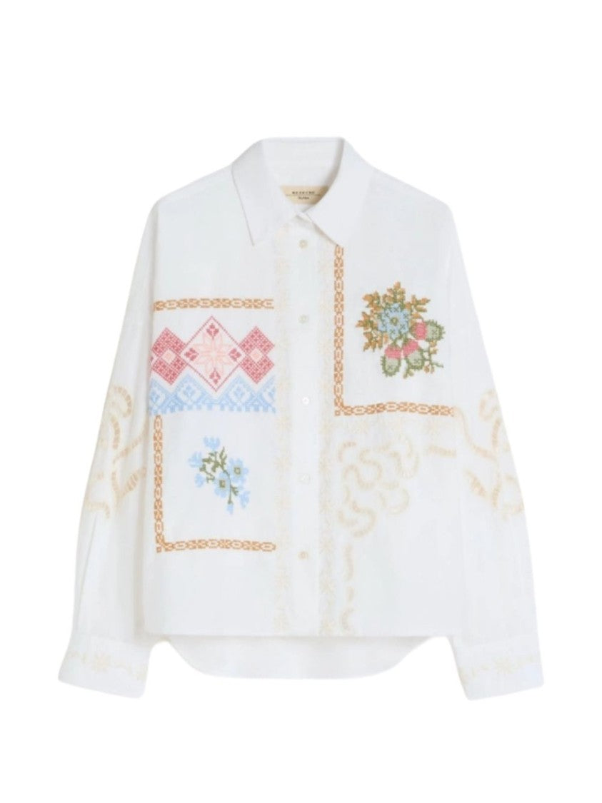 Max Mara Relaxed Fit Embroidered Shirt