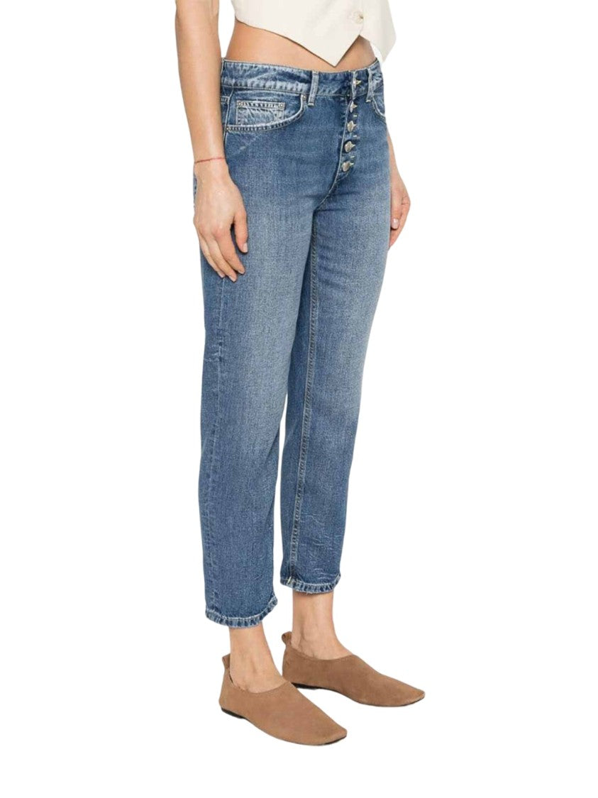 Dondup Mid-Rise Jeans With Button Fly