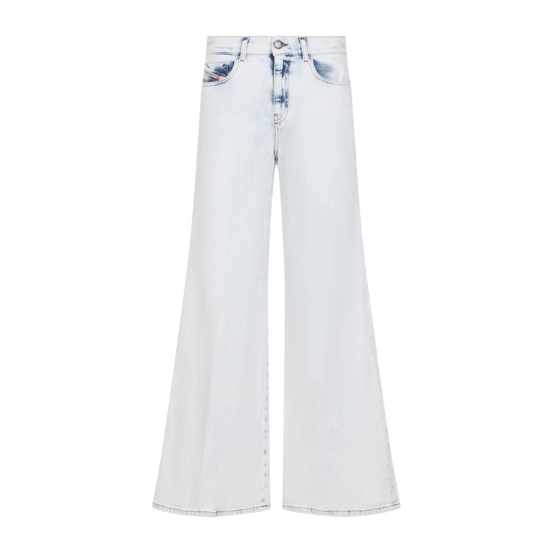 Diesel Wide-Leg Light Blue Jeans