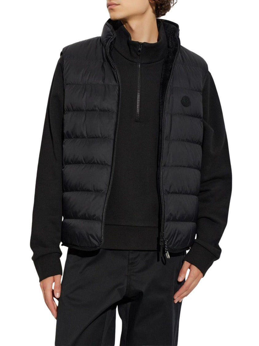 Moncler Reversible Padded Fleece Polyamide Down Vest