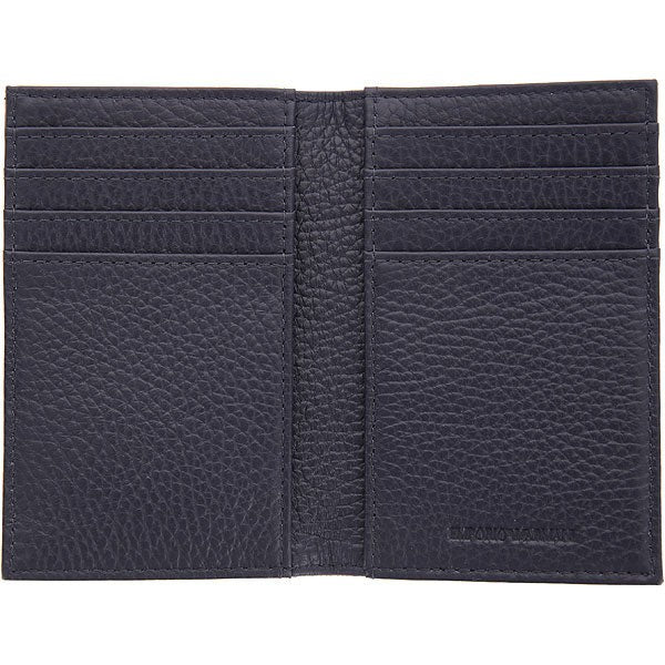 Emporio Armani Textured Leather Credit Card Holder