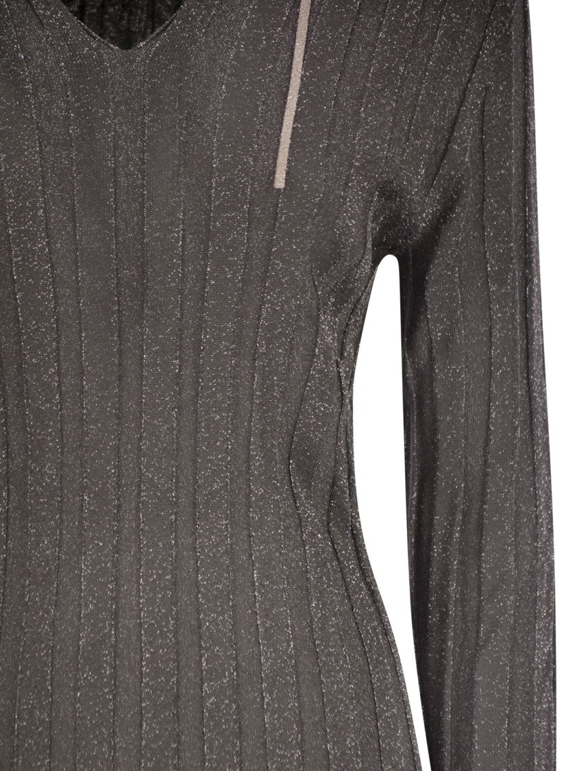 Fabiana Filippi Lurex Hooded Jumper