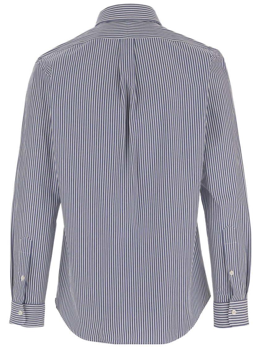 Polo Ralph Lauren Striped Stretch Cotton Shirt With Button-Down Collar