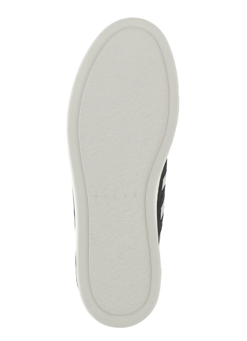 Hogan Blue H-Tv White Iconic Sneakers