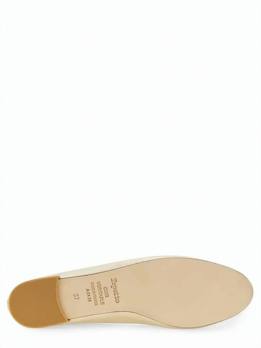Repetto Gold Calf Leather Ballet Flats