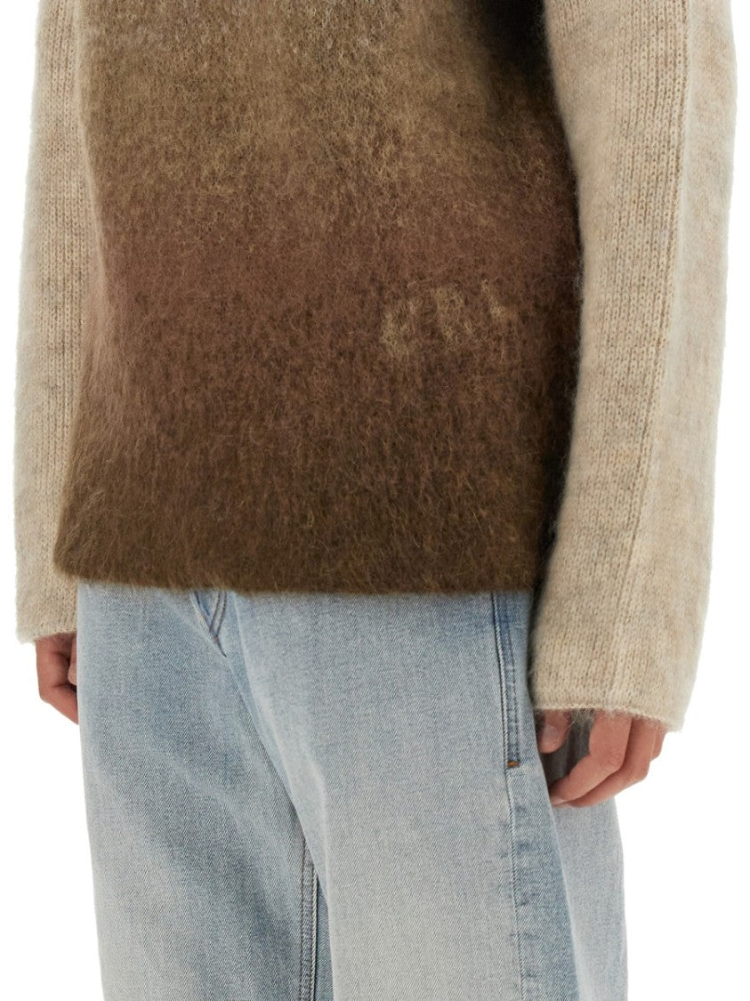 Erl Gradient Mohair Blend Knit With Relaxed Silhouette