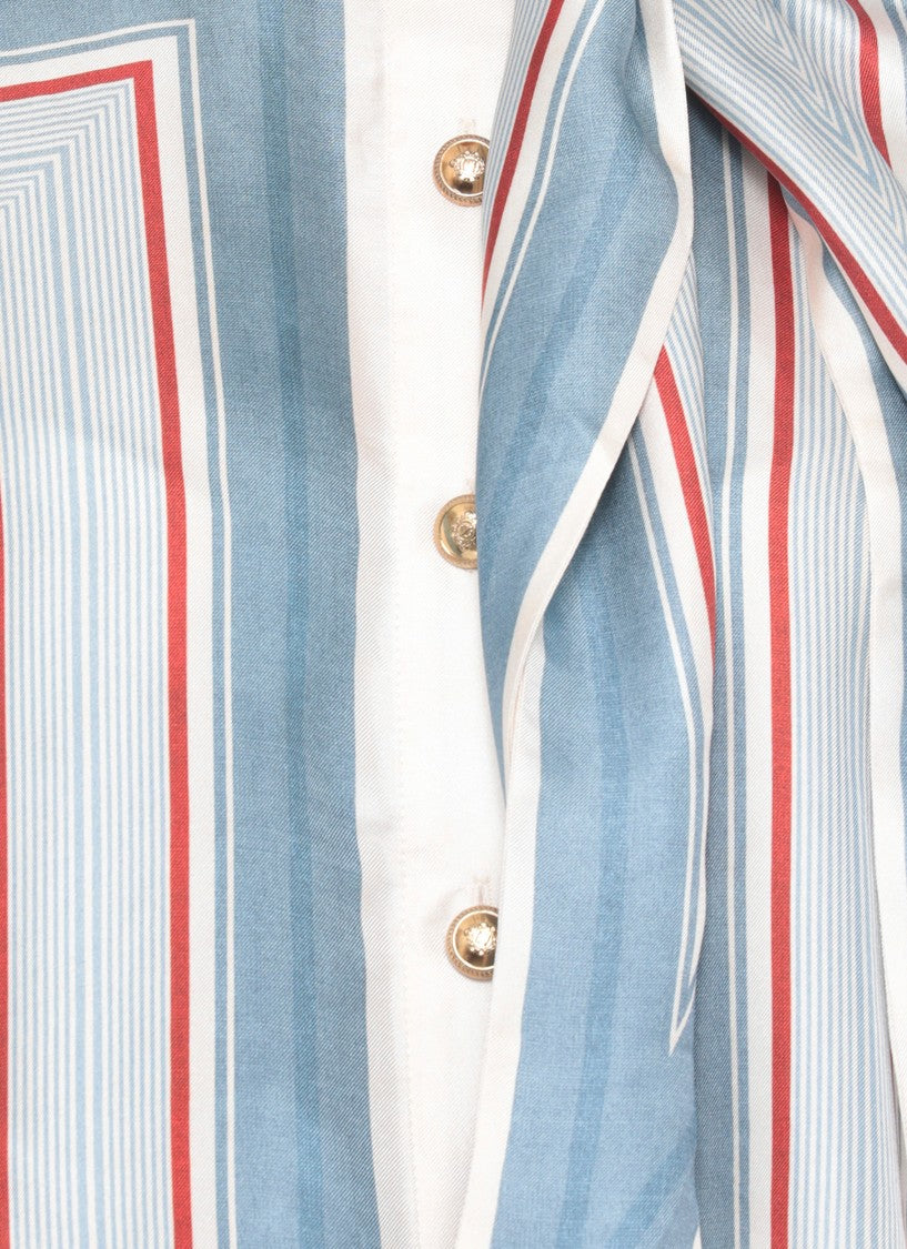 Zimmermann Ivory Geometric Silk Scarf Shirt