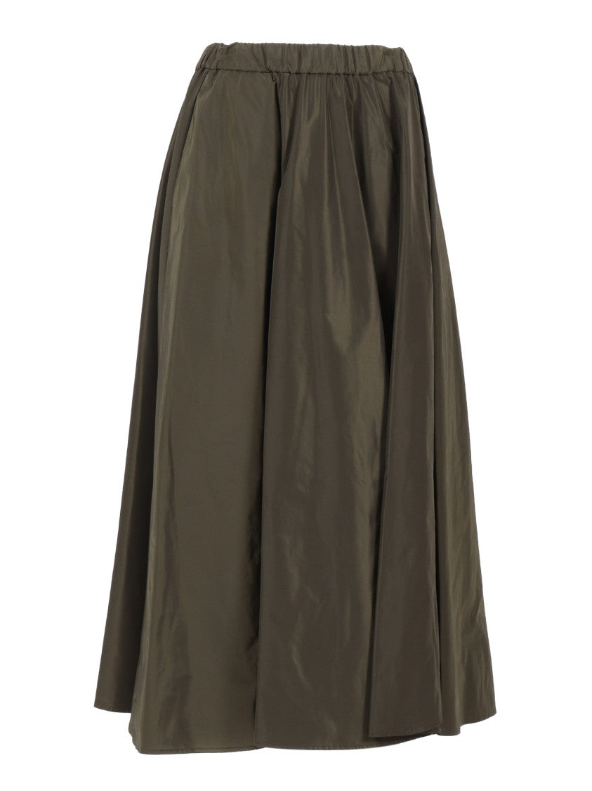 Aspesi Flowing Green Maxi Skirt