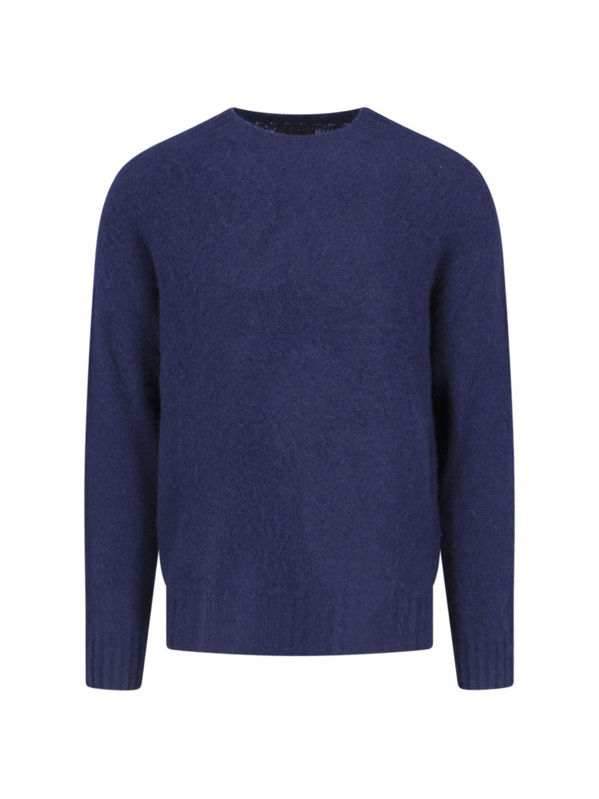 Howlin Deep Navy Blue Crew Neck Sweater