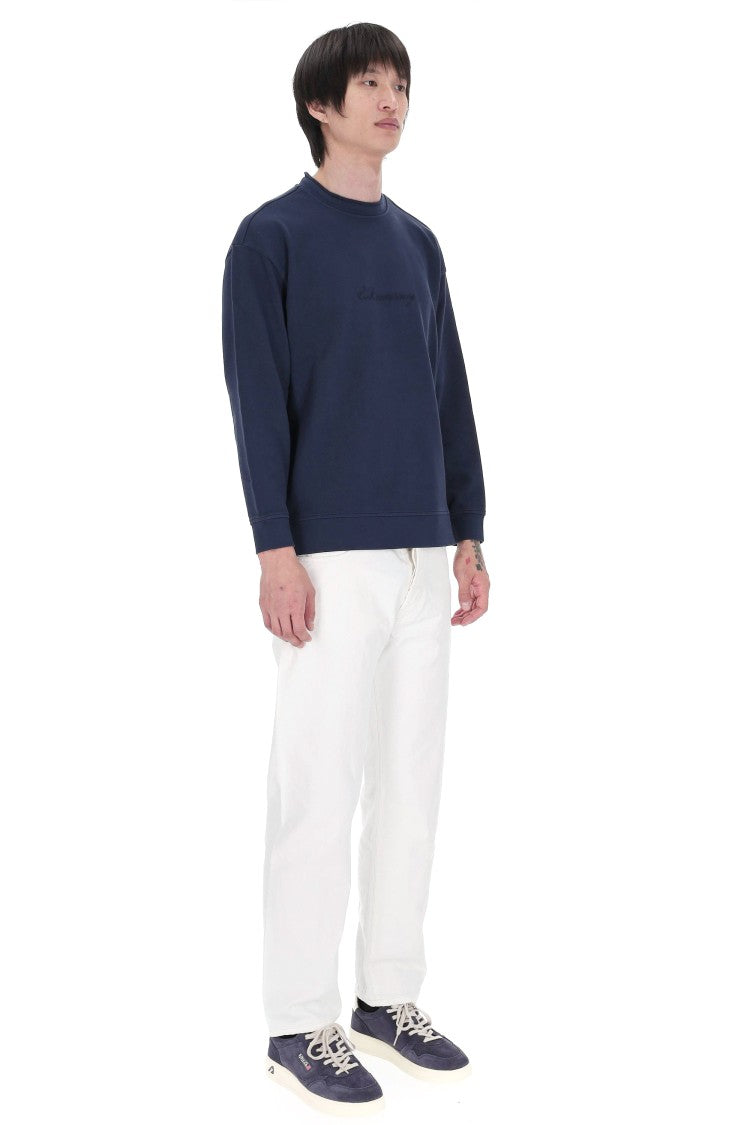 C.P. Company Blue Boxy Fit Cotton Sweatshirt