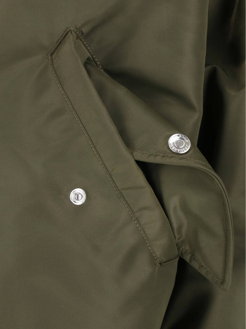Dsquared2 Green 80S Technical Fabric Bomber Jacket