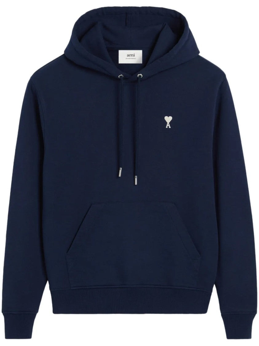 Ami Classic Hooded Sweatshirt With Kangaroo Pocket