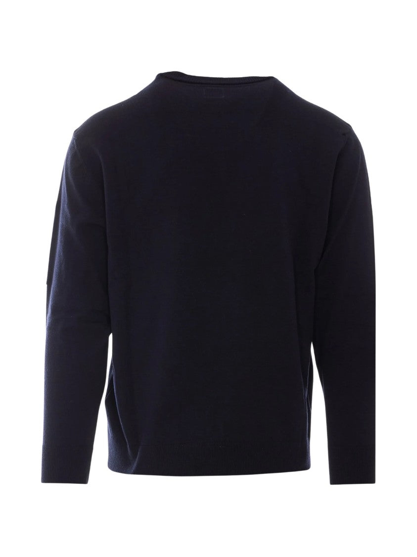 C.P. Company Blue Lens Boxy Crewneck Sweater