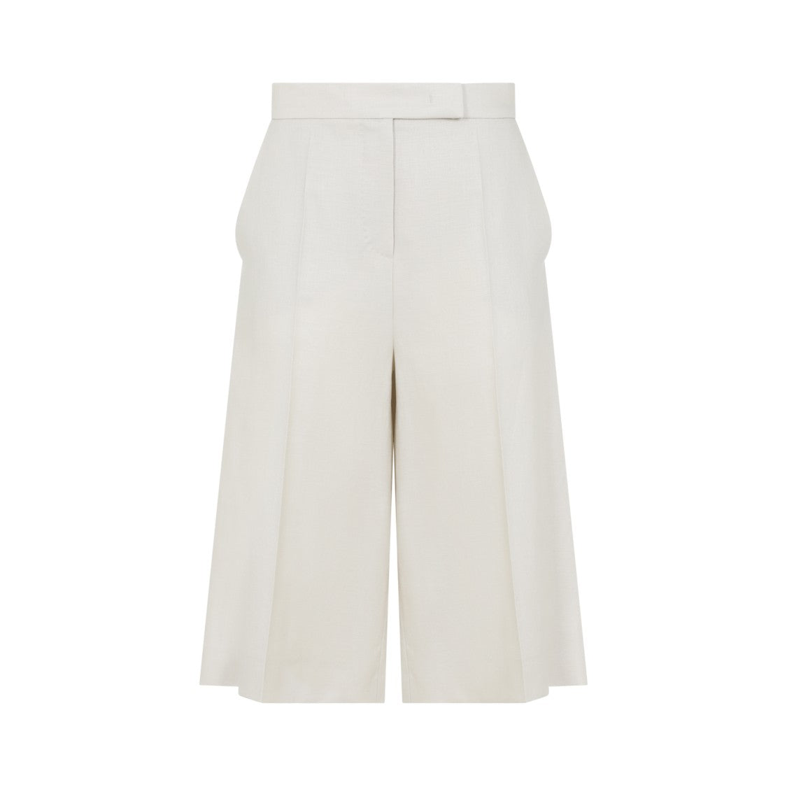 Max Mara High-Waist Linen Bermuda Shorts