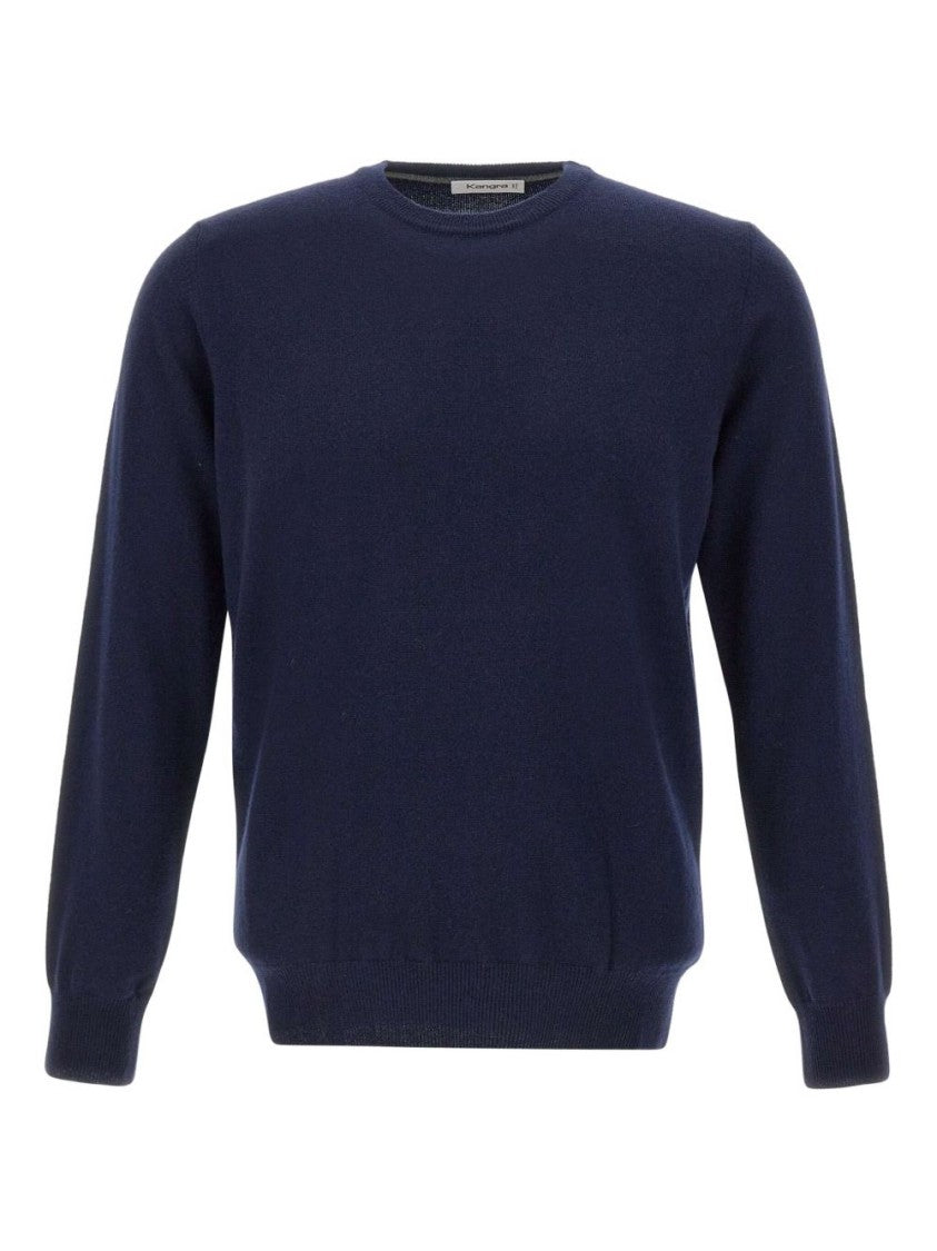 Kangra Classic Crew Neck Sweater In Wool