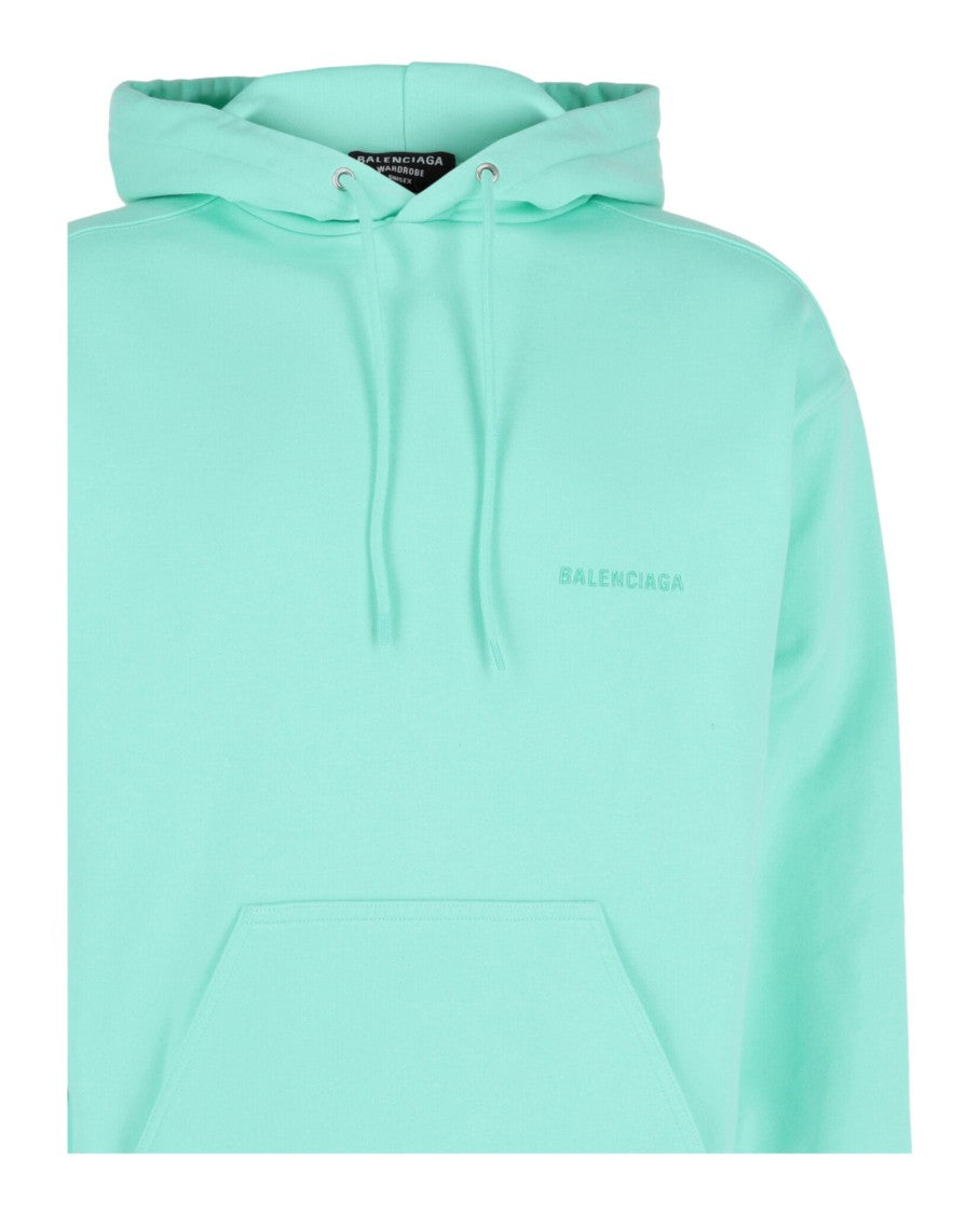 Balenciaga Embroidered Logo Hoodie