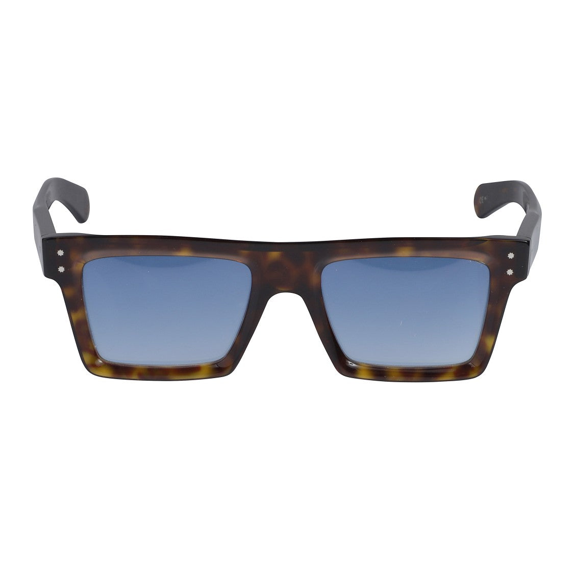 Kador Premium 7 Rectangular Tortoiseshell Sunglasses With Gradient Blue Lenses