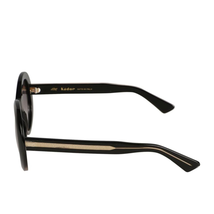 Kador Audrey Bold Rounded Frame Sunglasses With Gradient Dark Lenses
