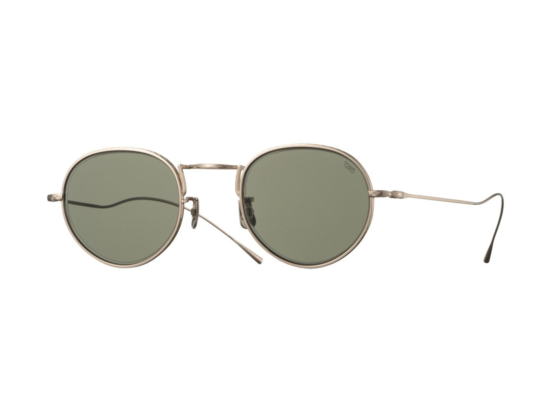 Eyevan Green 194 Thin Round Metallic Sunglasses