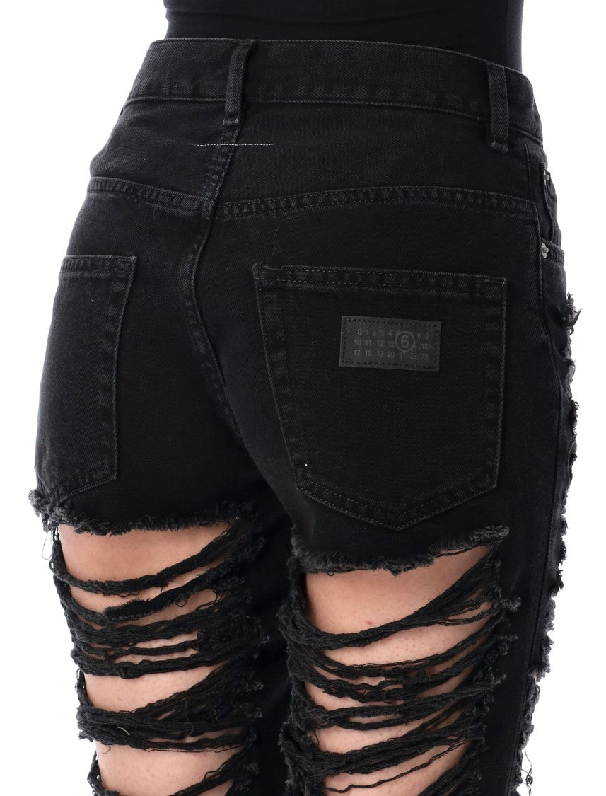 Mm6 By Maison Margiela Skinny Denim Broken