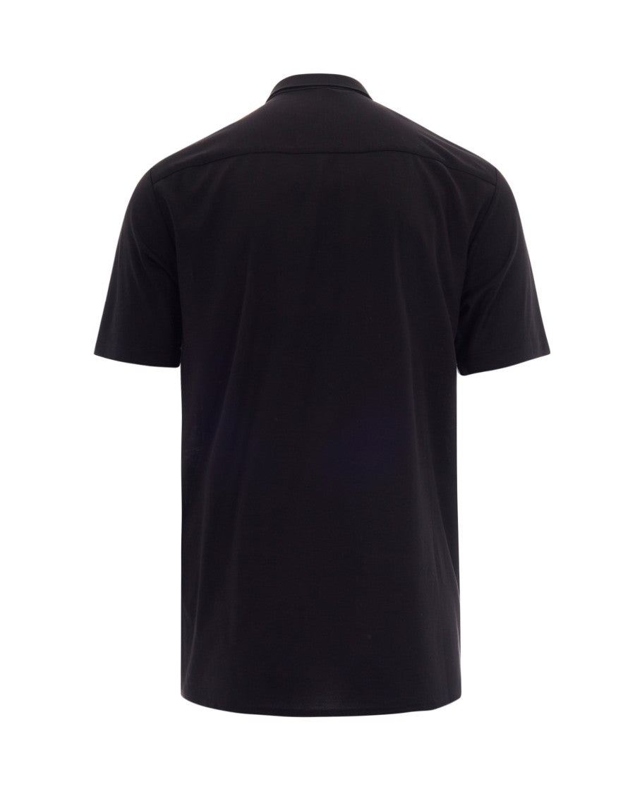 Emporio Armani Slim Fit Short-Sleeve Shirt With Classic Collar And Minimal Design