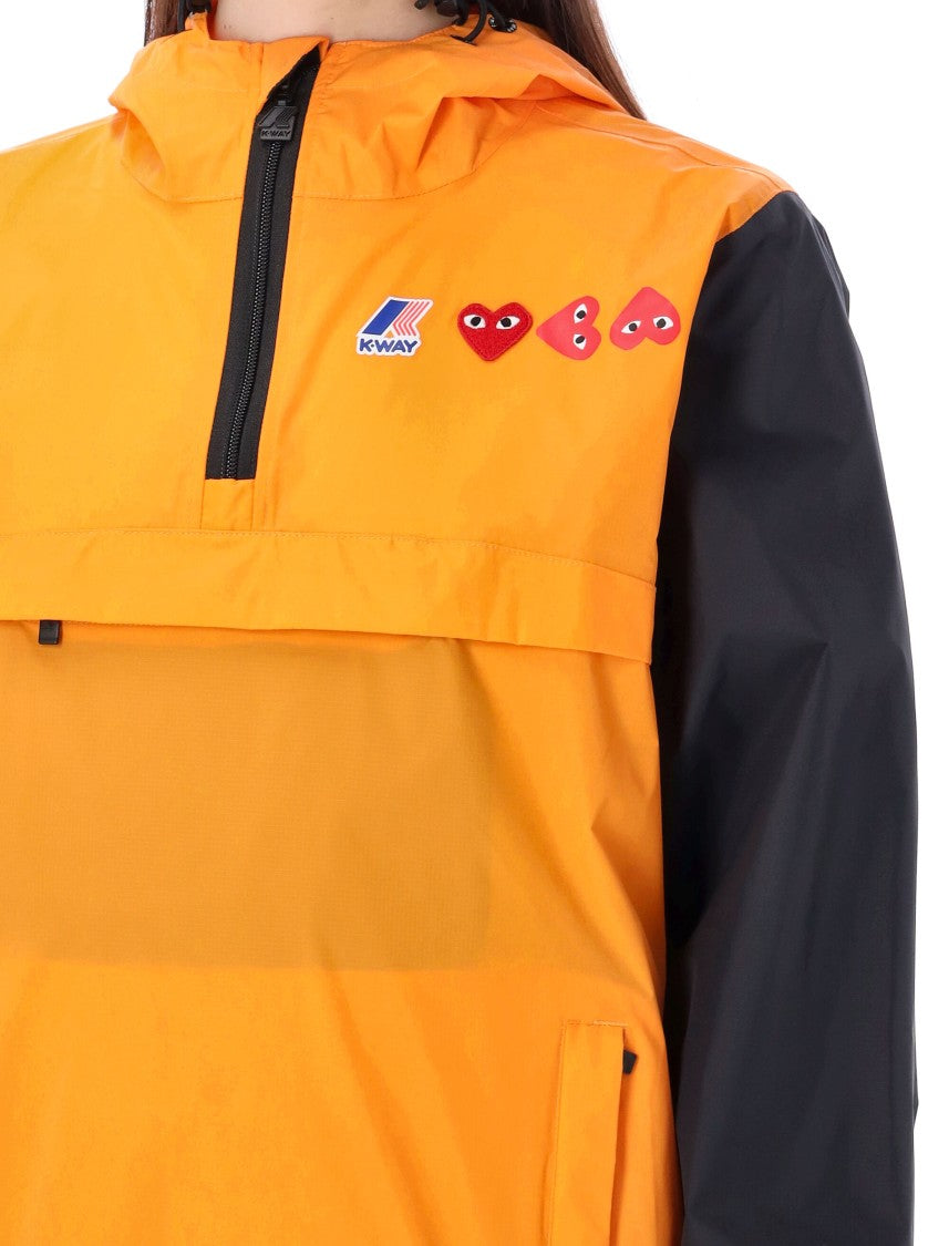 Comme Des Garçons K-Way Hoodie Half Zip