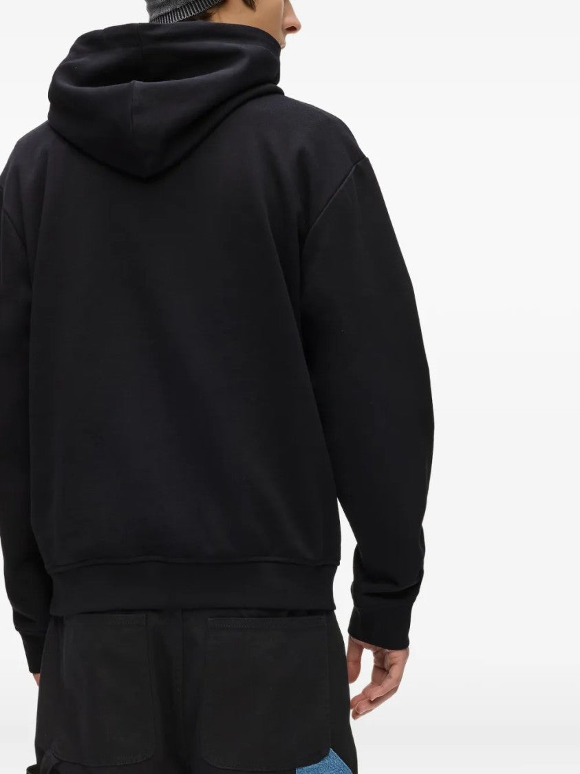 Karl Lagerfeld Hooded Sweatshirt With Denim Patch Pocket