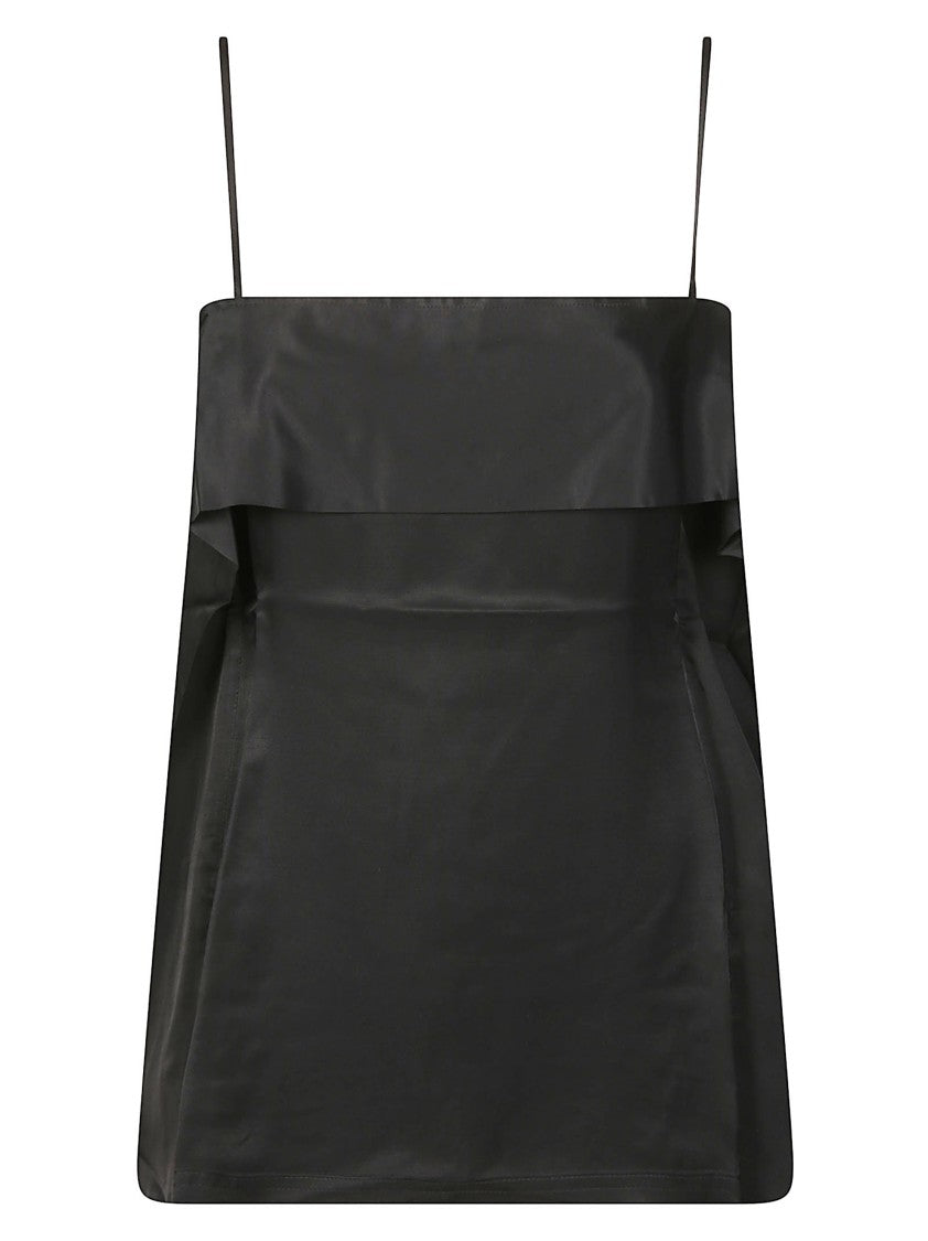 Iro Orphee Spaghetti Strap Black Tank Top