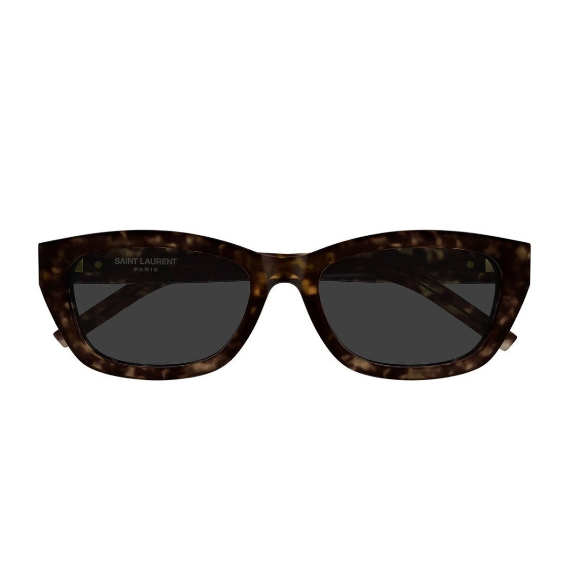 Saint Laurent Havana Sl M153 Monogram Recycled Acetate Rectangular Sunglasses