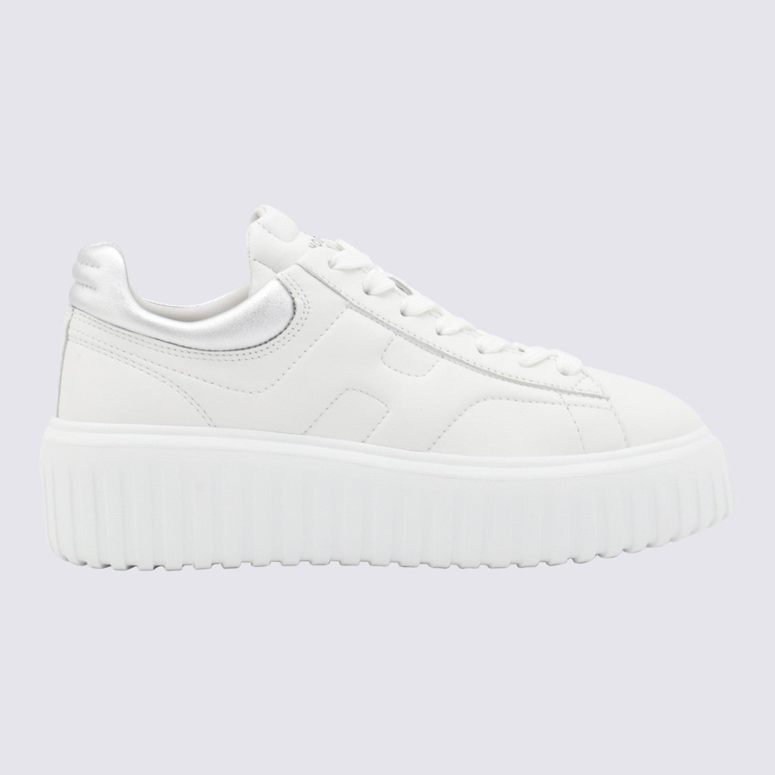 Hogan White Leather Sneakers
