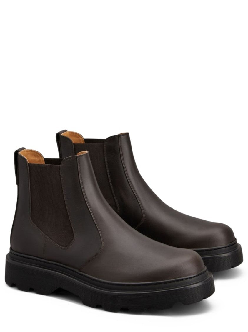 Tod's Black Chelsea Smooth Leather Boots