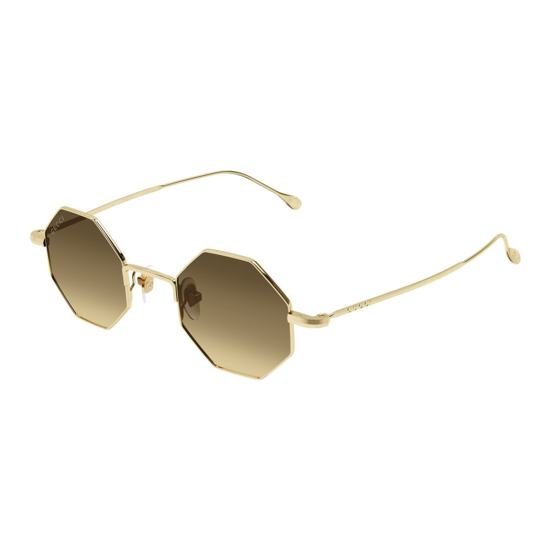 Gucci Gg1814s Octagonal Gold-Toned Sunglasses