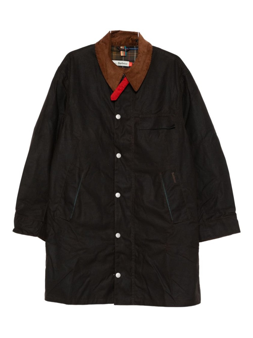 Barbour Brown Casual Jacket With Corduroy Collar