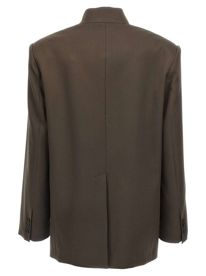 The Attico Maxi Shoulder Strap Blazer