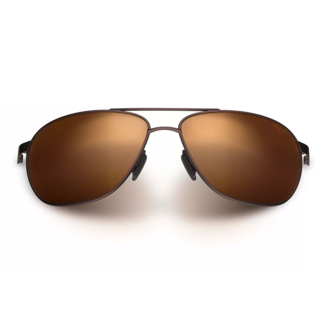 Maui Jim Castles Double Bridge Metal Sunglasses With Tortoiseshell Temples