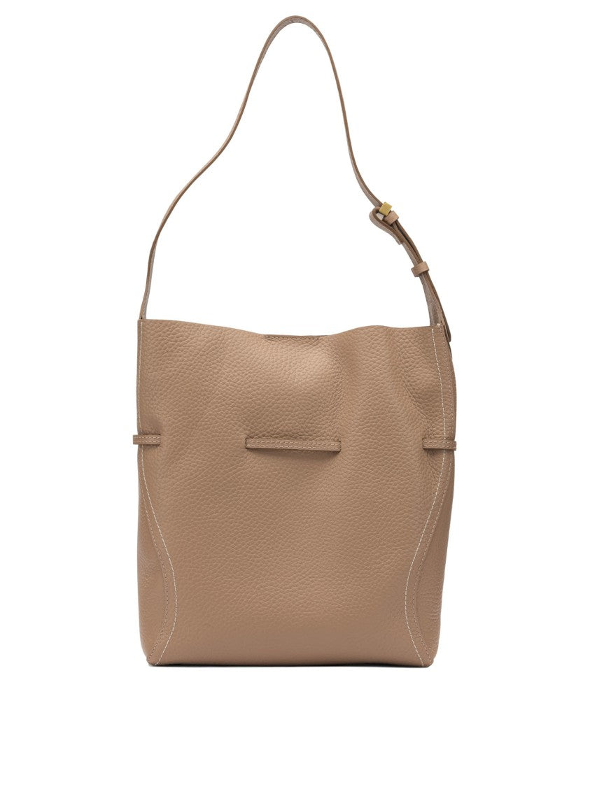 Gianni Chiarini Textured Leather Shoulder Bag With Adjustable Strap