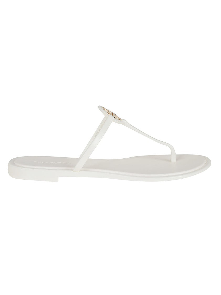 Tory Burch White Sandals With Thin Straps