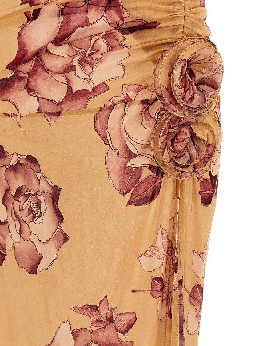 Magda Butrym Off-The-Shoulder Midi Dress With Ruffled Bodice