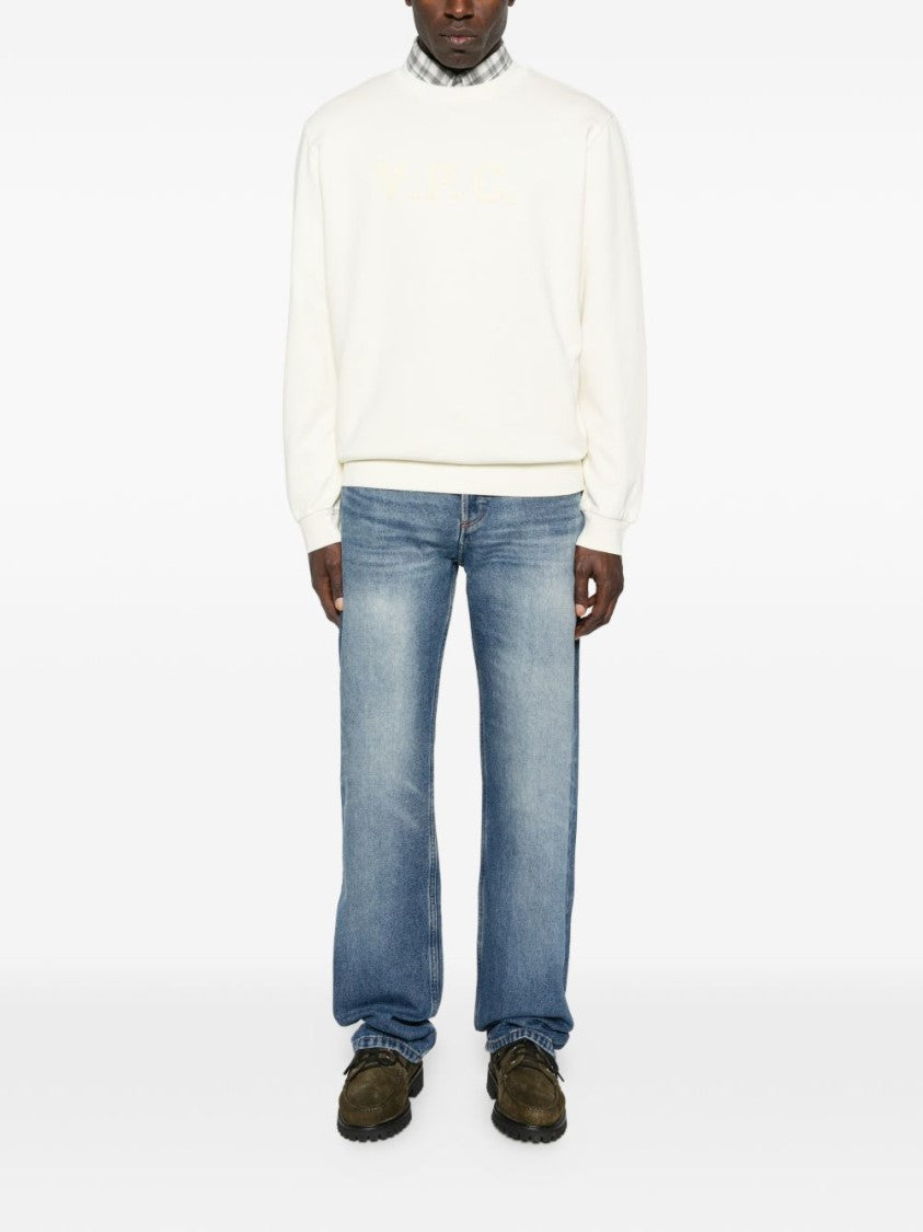 A.P.C. Blue Five Pocket Cotton Jeans