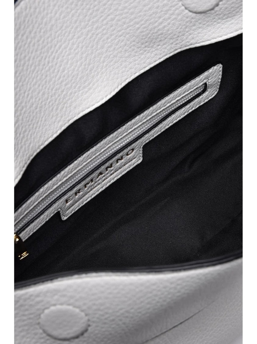 Ermanno Firenze White Polyurethane Hobo Shoulder Bag