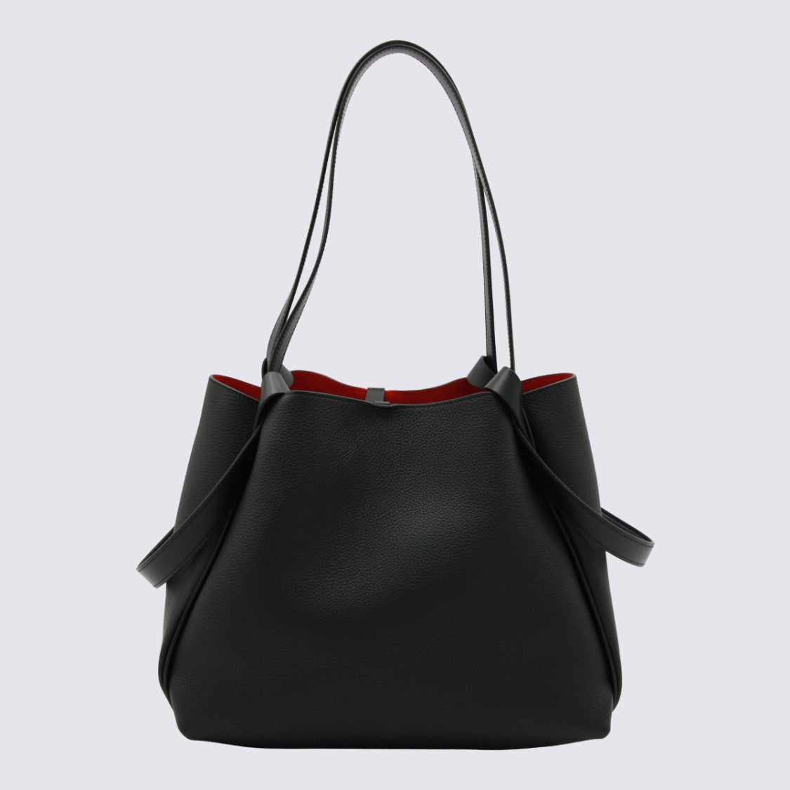 Christian Louboutin Structured Black Tote Bag With Contrasting Interior