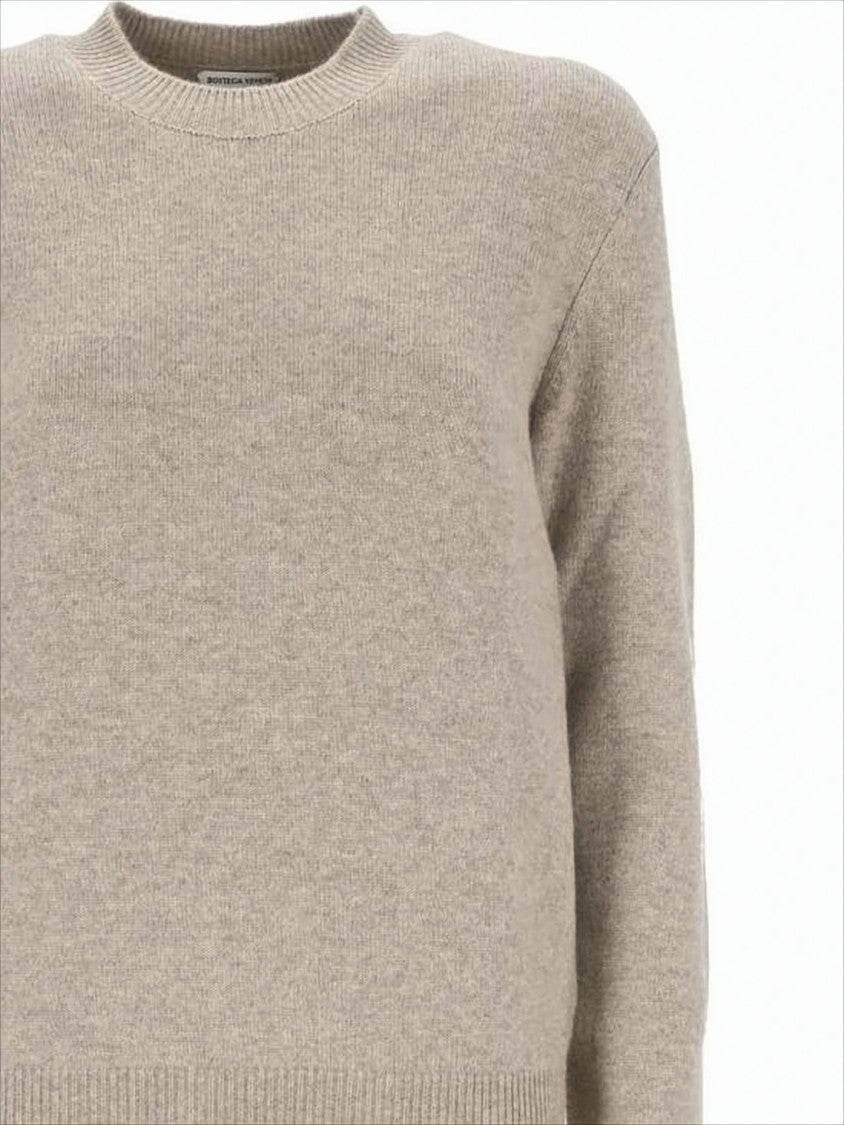 Bottega Veneta Knit Sweater With Leather Elbow Patches
