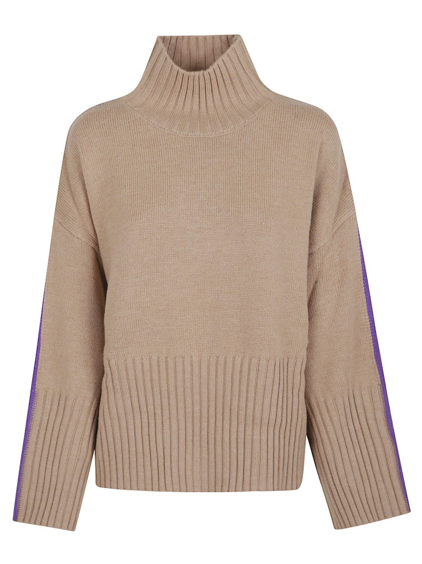 Pinko Contrasting Yarn Merino Wool Sweater