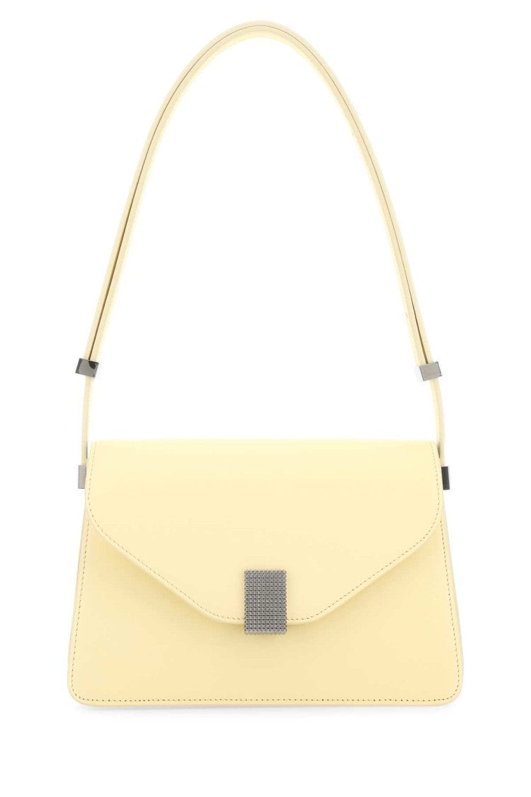 Lanvin Pastel Yellow Leather Concerto Shoulder Bag